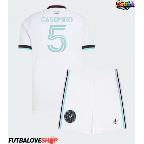 Dres Inter Miami Casemiro #5 Tretina pre deti 2026-27 Krátky Rukáv (+ trenírky)